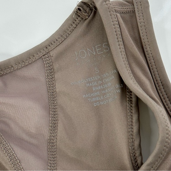 JONES NEW YORK SPORT bra EXERCISE sports bra NUDE padded cups racer back S - Picture 7 of 8